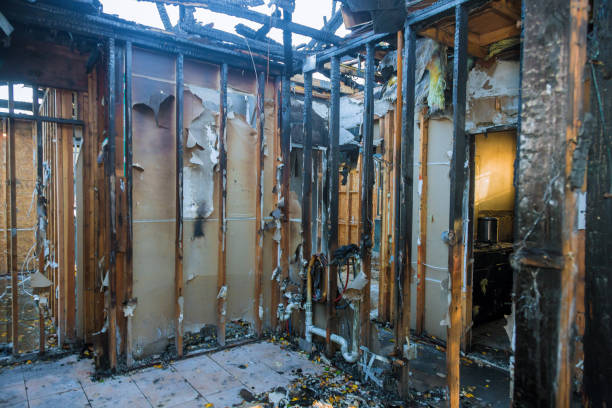 Professional Emergency Fire Cleanup technician working in Morton, TX